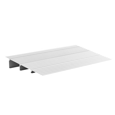 Door Threshold Ramp, 3 inch Rise, Aluminum Alloy Threshold Ramp Rated 800 lbs Load Capacity, Handicap Ramps for Home Steps for Wheelchair, Scooters, Power Chairs, Walkers, Bicycle, Tricycle