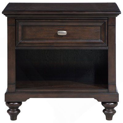 Dark Oak 1-drawer Nightstand