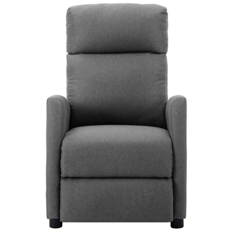 Fauteuil de massage inclinable et massant pour massage pour personnes âgées, Polyester gris clair