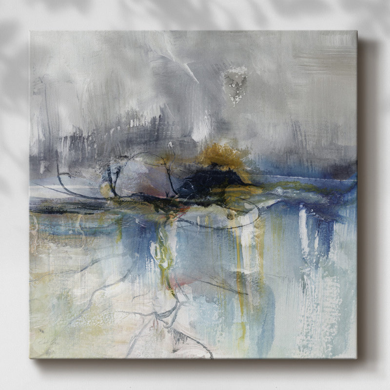 Abstract Striation I-Gallery Wrapped Canvas, 8" H x 8" W