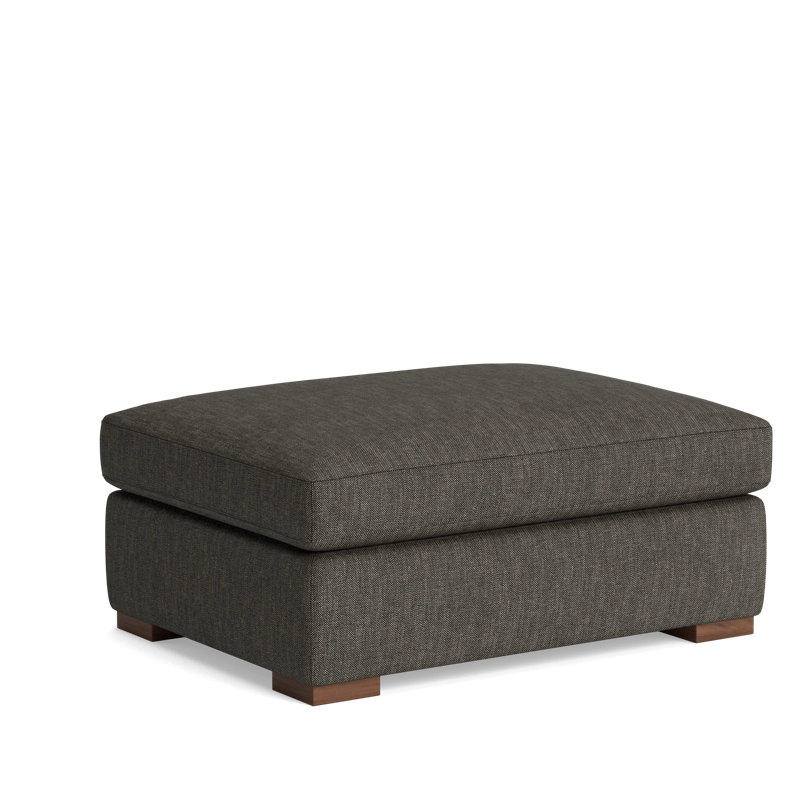 Lucca Ottoman, Performance Weave - Onyx