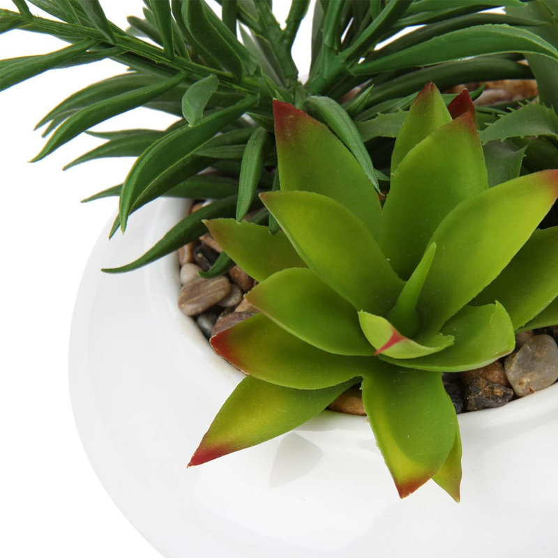 Plante artificielle de 7 po, Blanc