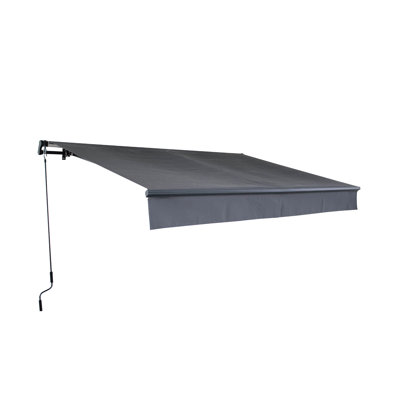 Dakota Fields 2.95cm W x 2cm D Metal Cover Retractable Patio Awning
