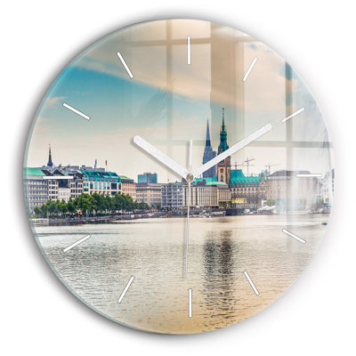 Glass Wall Clock