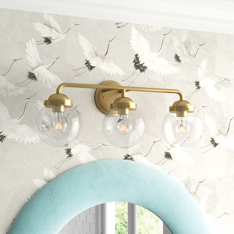 Parlez Dimmable Bath Bar, Brushed Gold, 3