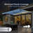 Semi-Cassette Motorized Patio Awning with LED Lights - Moroccan Collection -97883999-97884000