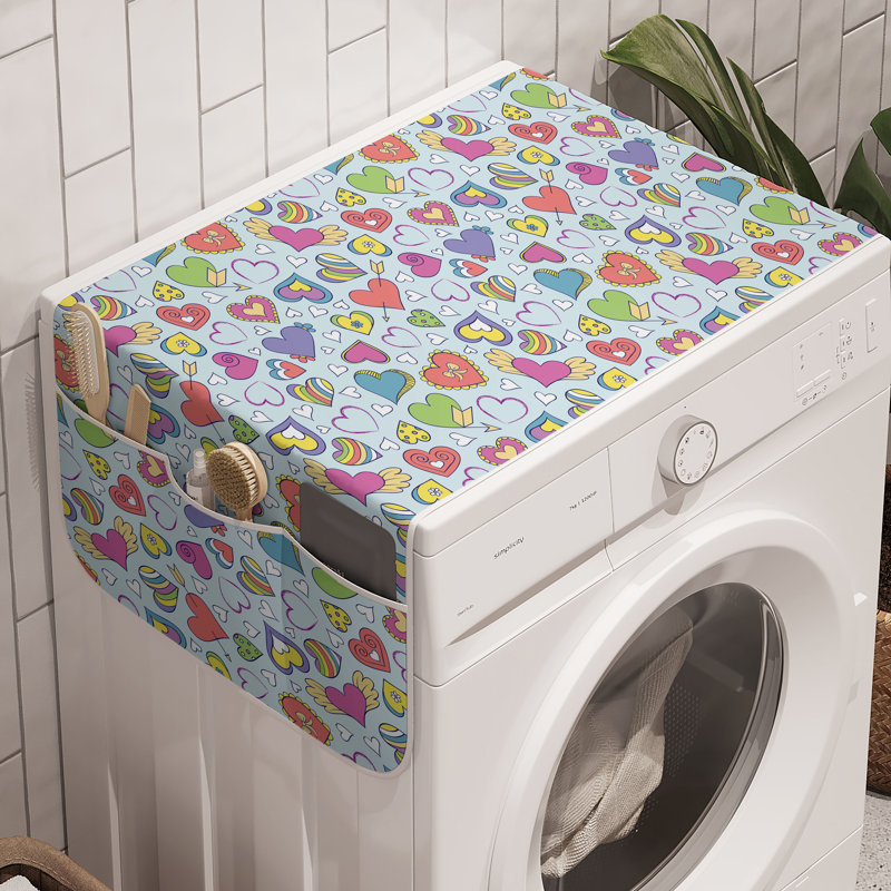 Machine à laver East Urban Home Valentines, paquet de 2, 47 po x 18,5 po