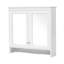 Armoire à miroir avec tablettes réglables et portes à fermeture douce