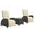 Adjustable Outdoor Lounge Chair With Backrest And Footrest, Non-Slip Legs And Weather-Resistant Cushions-1245431525
