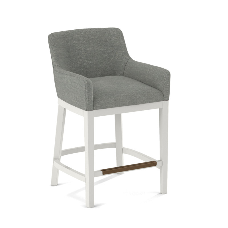 Upholstered Stool, White, Rumor Bliss