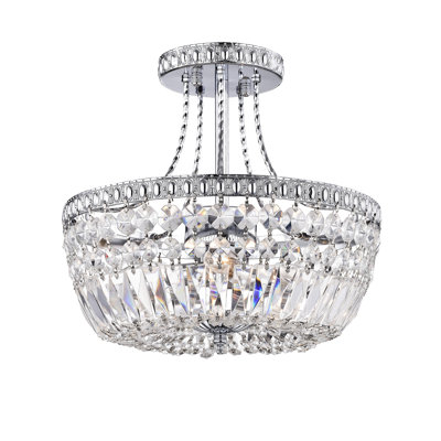 Broadmeadow Glass Semi Flush Mount