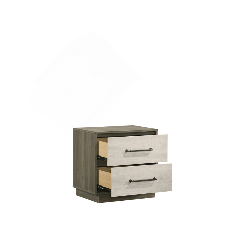 Table de chevet 2 tiroirs Gem