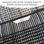 Dereon 100% Cotton Black Patterned Hand Towels - Set of 2