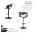 Corrigan Studio® Cian Swivel Height Adjustable Faux Leather Bar Stool-11316124