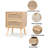 Spurlin Rattan Nightstand With 2 Storage Drawers-1670470308