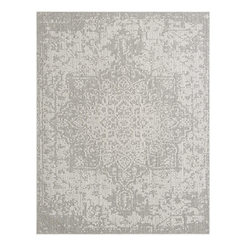 Indoor/Outdoor Traditional Area Rug, Rectangle 7'10" x 10'