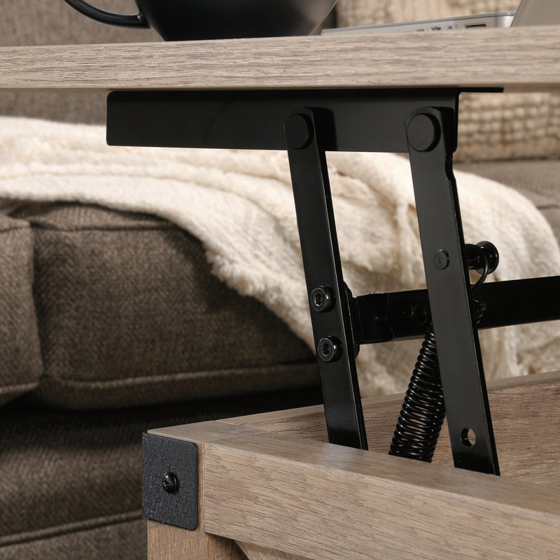 Lift-Top Coffee Table, Brown Finish