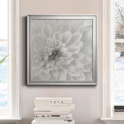 Dahlia - Peinture sur toile encadrée