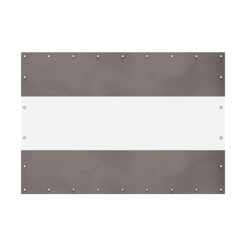 Rideau transparent d'extérieur robuste, Gris, 118.9" H x 95.3" W