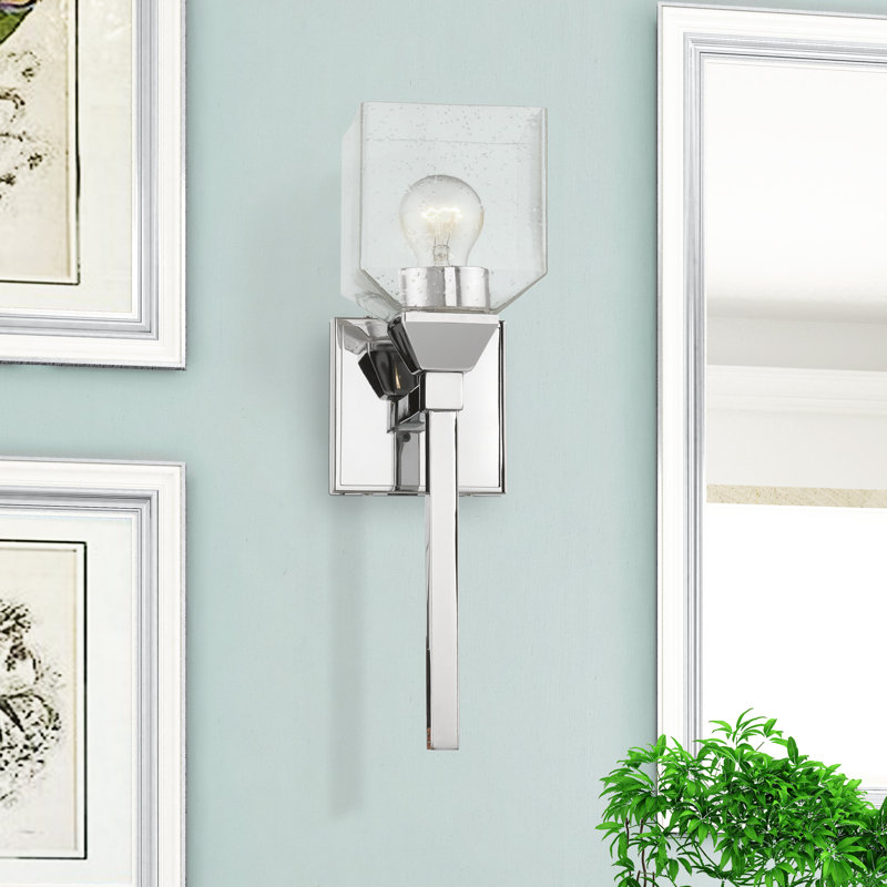 Ashanni Dimmable Bath Sconce, Polished Chrome