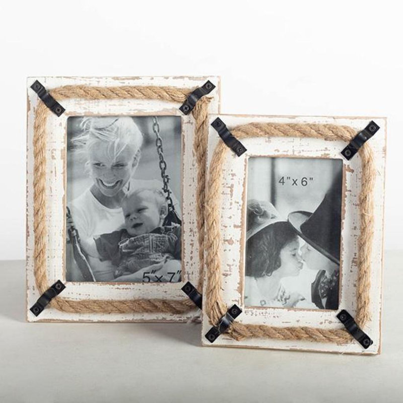 Cadre photo nautique, grand, L 5 po x H 7 po
