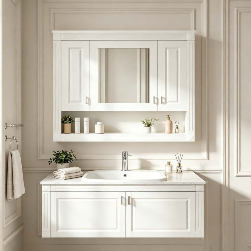 Armoire murale 35 po avec miroir