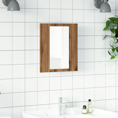 LED Bathroom Mirror Cabinet 40x12x45 cm Acrylic