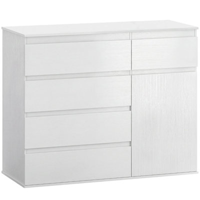 5 -Drawer 1 -Door Rectangle Accent Chest