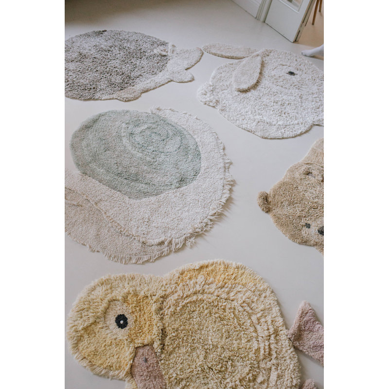 Washable Animal Cotton Rug Ducky