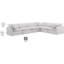Canapé modulaire en velours 6 pièces Hinami-94482483