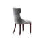 Chaise d'appoint en velours et hêtre Reine-22569073