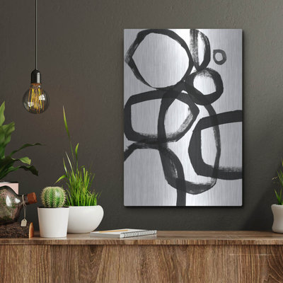 «Brushstroke Circles II» par Linda Woods