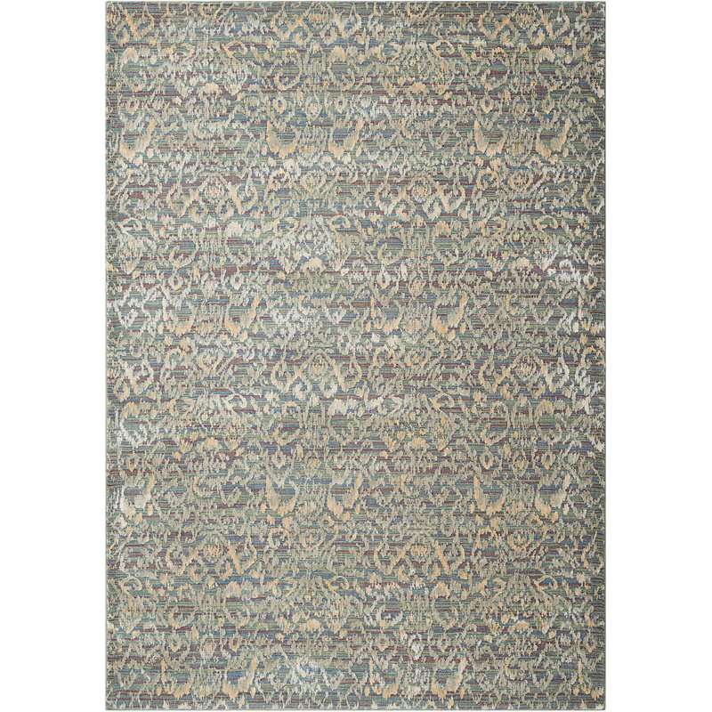 Huntingtown Viscose Abstract Indoor Rug, Rectangle 7'9" x 10'10"