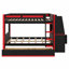 Modern Bunk Bed with LED Light, Desk, Shelves & Drawers