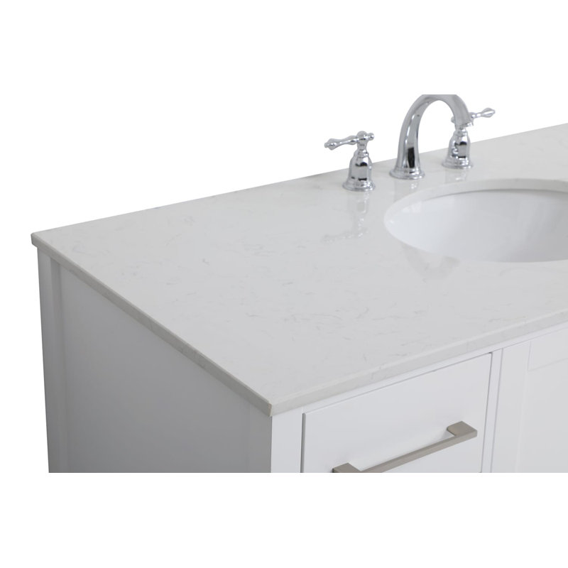 Ensemble de meuble-lavabo simple 48 po Irene, Blanc