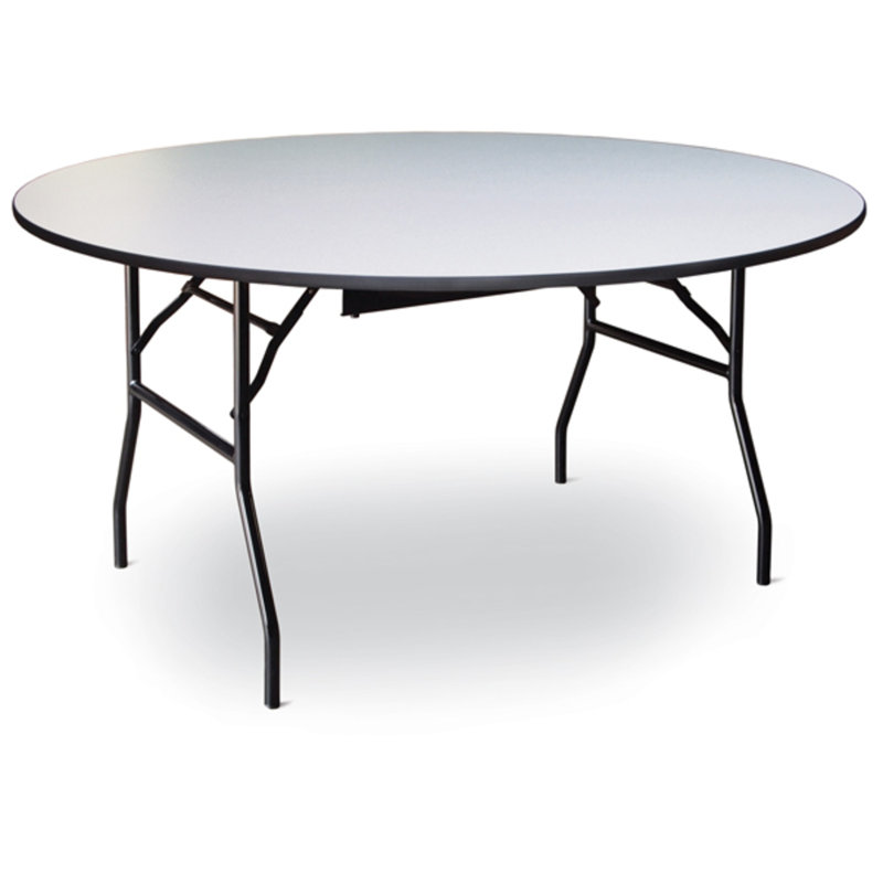 48" Round Grey Glace Laminate Table