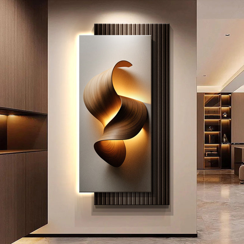 Lampe murale moderne en grès de style moderne pour l'entrée, H 62,99 po x l 31,5 po x P 0,94 po