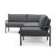 Canapé modulaire d'extérieur 136 po avec coussins Sunbrella-88873908