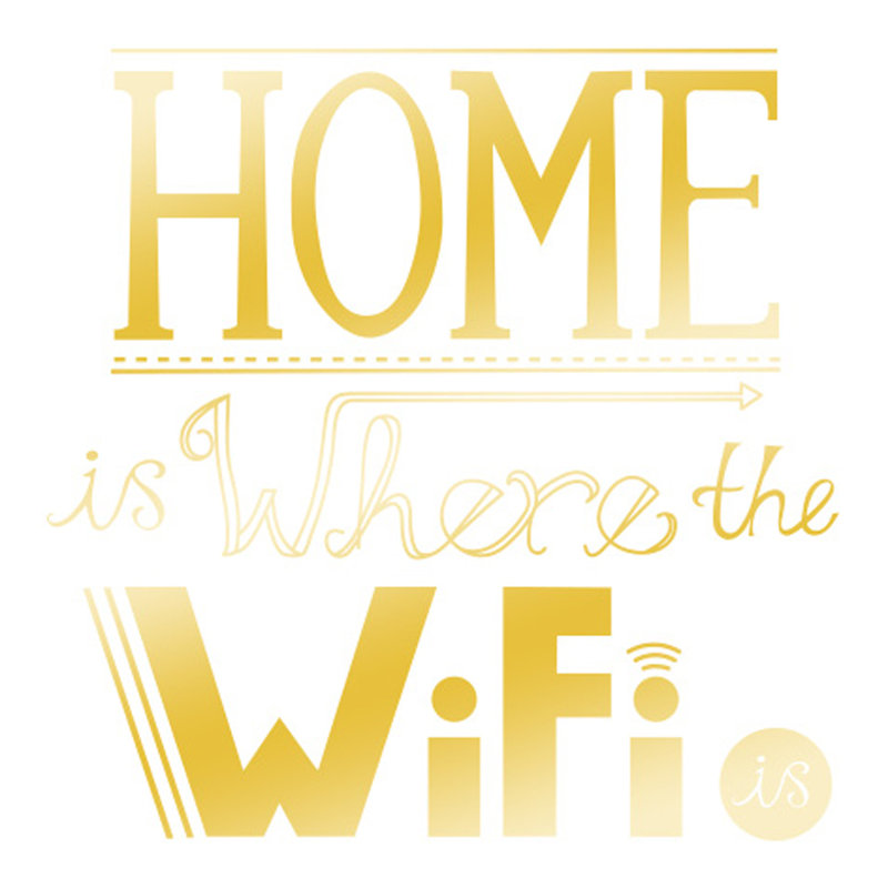 Wall Decal, Shiny Gold