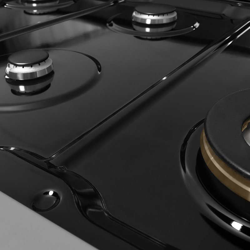 ProfessionalStainless 48" Gas Cooktop with 7 Burners and Griddle, Stainless Steel