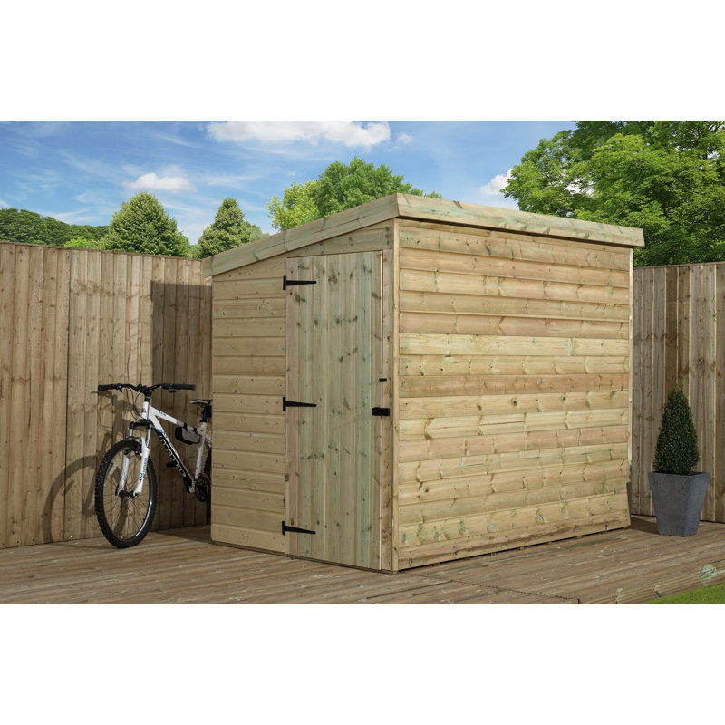 5 Ft. W x 7 Ft. D Shiplap Pent Wooden Shed