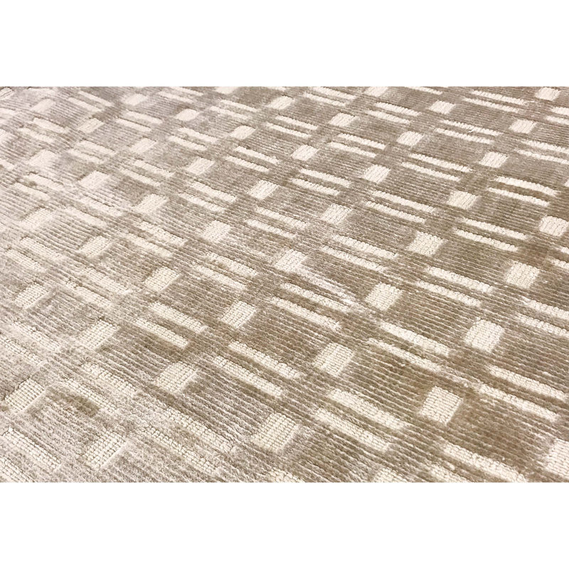 Geometric Area Rug in Camel