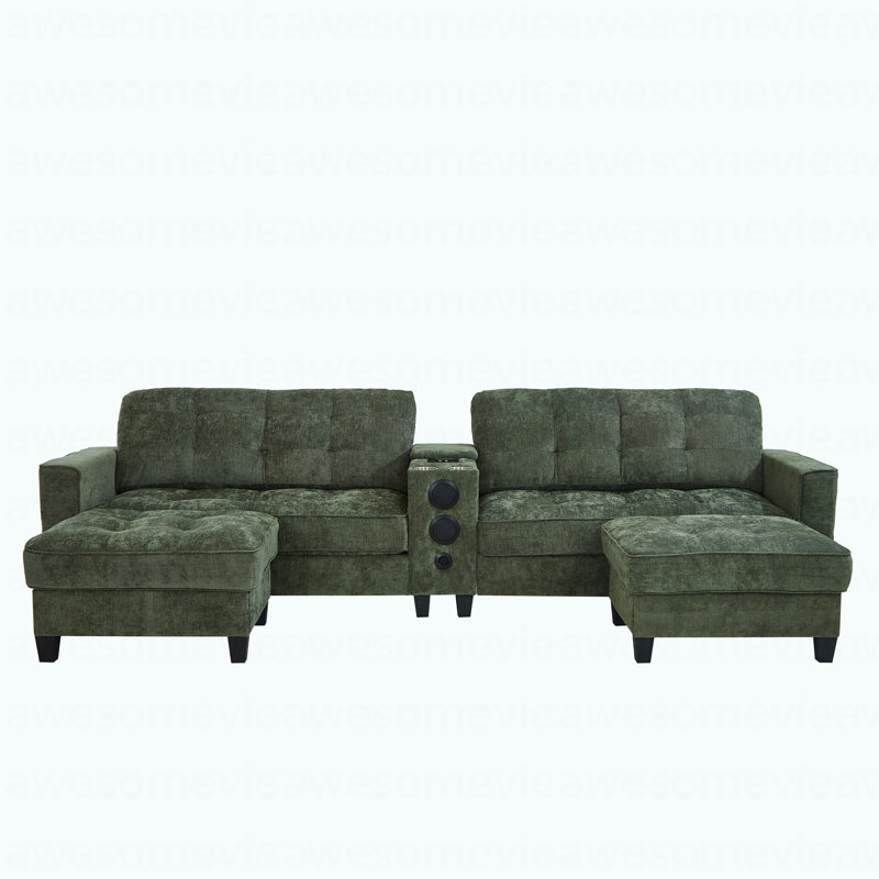 Canapé modulaire Modern, Chenille verte
