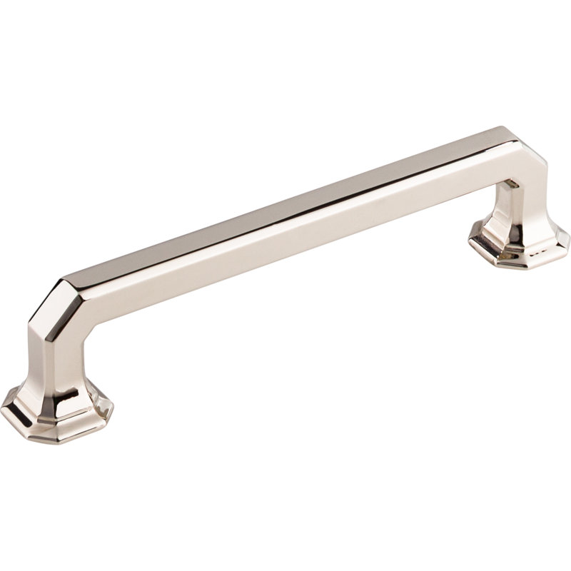 Emerald Bar pull, Polished Nickel, 5" Center to Center