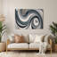 Art mural gris Biomorphic Abstraction 91-806758680