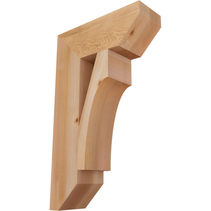 Support en bois Westlake, Cèdre rouge, H 30 po x l 5,5 po x P 18 po