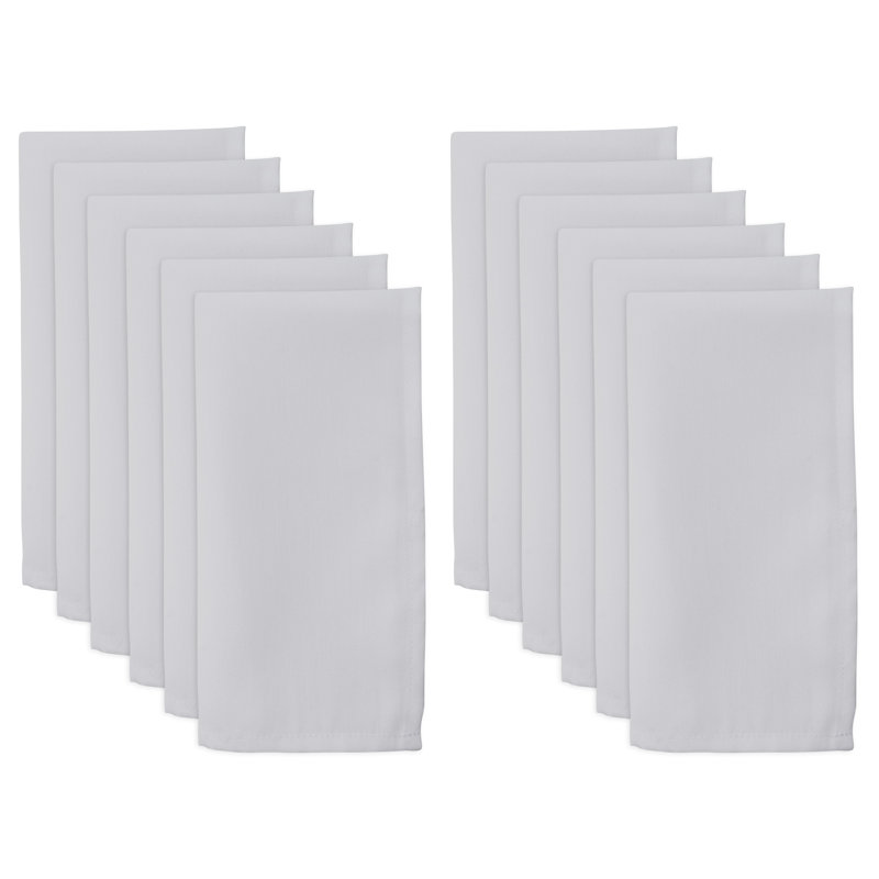Serviette 20 "Evansville, Blanc