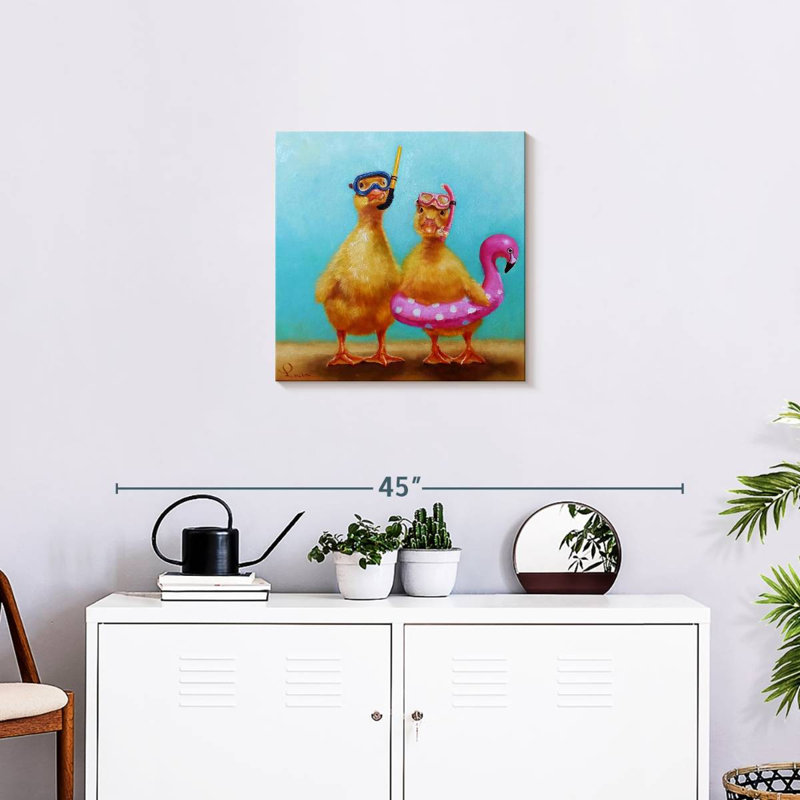 Crowle Pool Party, 20" H x 20" W