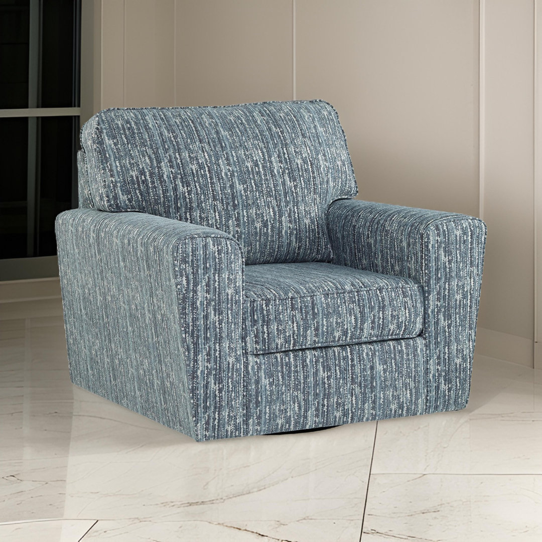 Aurimas Upholstered Swivel Armchair Ebern Designs