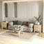 48cm W Plywood / Laminate Board Bedside Table